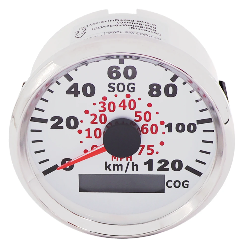 Скоростной измеритель скорости для лодки GPS 85 мм 60 км/ч и 120 мотоцикла автомобиля