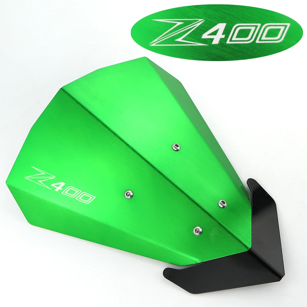 

For Kawasaki Z400 2019 2020 Motorcycle Airflow Windscreen Windshield Deflector Bracket Protector Deflector Aluminum