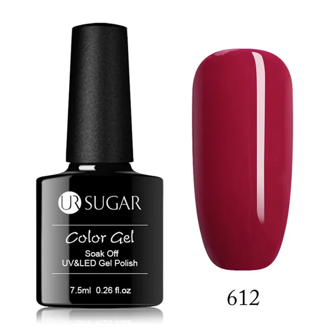 Ur Sugar замачиваемый УФ-гель для ногтей 112 цветов Гель-лак для нейл-арта лак для рисования Гель праймер для ногтей гель лак 7,5 мл - Цвет: Color 612