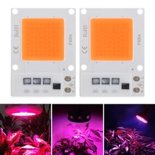 Светодиодный фито-светильник с чипом COB, полный спектр, 110 В, 220 В, для комнатных растений, рост рассады и роста цветов