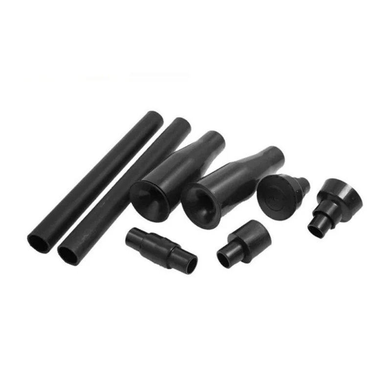 8* Black Home Multi-functional Garden Fountain Plastic Nozzle Head Kit Set