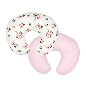 

2 Pack Nursing U Pillow Cover Soft Removable and Washable with Hidden Zip Newborn Baby Breastfeeding Pillow Cover