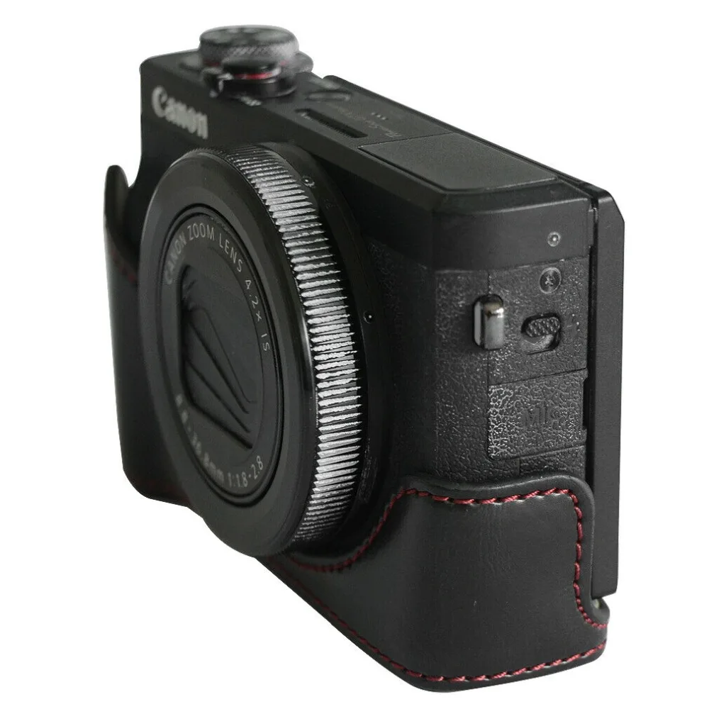 Ретро PU кожаный чехол для камеры, жесткий чехол для Canon Powershot G7 X G7X Mark II III(G7XII xxiii) mark2 mark3 G7X2 G7X3