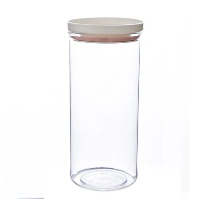 Прозрачная 1 шт. чайная зерно пряная еда зерно пластиковая коробка для хранения для кухонного холодильника контейнер - Цвет: Light pink circle