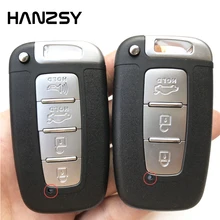 3/4 кнопочный смарт-ключ чехол для KIA Forte Sportage K2 K5 для Hyundai Genesis Coupe Sonata ix35 сменный Автомобильный Брелок оболочка