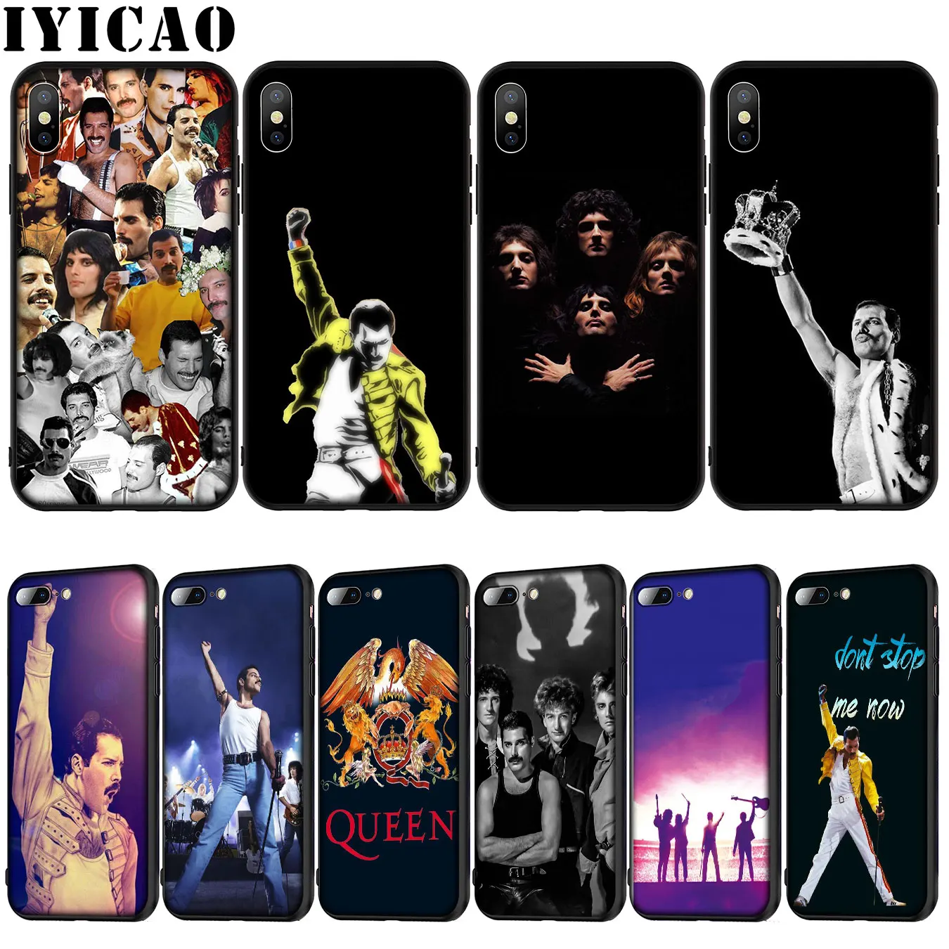 Мягкий силиконовый чехол IYICAO queen Фредди Меркьюри для iPhone XR X XS 11 Pro Max 10 6S 7 8 Plus 5 5S SE |