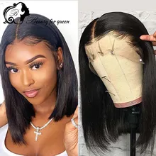 

Lace Front Human Hair Wigs For Women 150% Bob Wig Transparent HD Lace Frontal Wigs Remy Brazilian Hair Extension Wig Pre Plucked