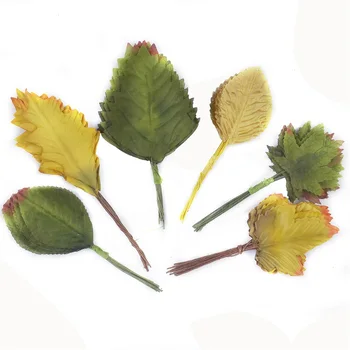

12/36/144 pcs Silk Artificial Leaves For Craft Wedding Party Christmas Decoration Scrapbooking Accessory For DIY Fake Maple Leaf