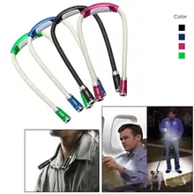 Lámpara LED Flexible para leer libros, luz de lectura con manos libres, recargable, de trabajo, luces nocturnas de silicona suave