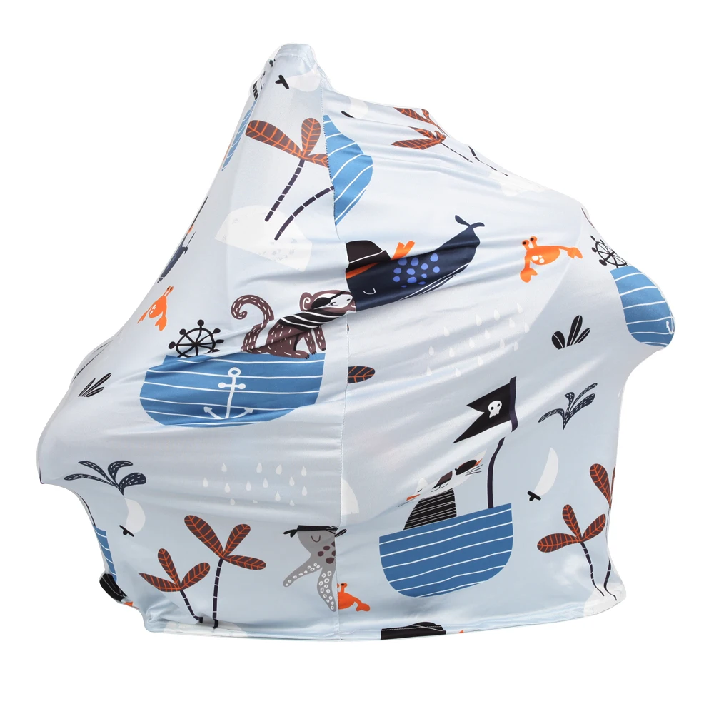 Mother Breastfeeding Cover Nursing Covers Baby Car Seat Cover Multi-function Cartoon Print Dropship