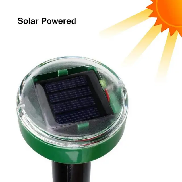 4Db Mol Patkánytaszító Napenergia Ultrahangos Repelle Spike Garden Pest Elrettentőanyag - Image 4