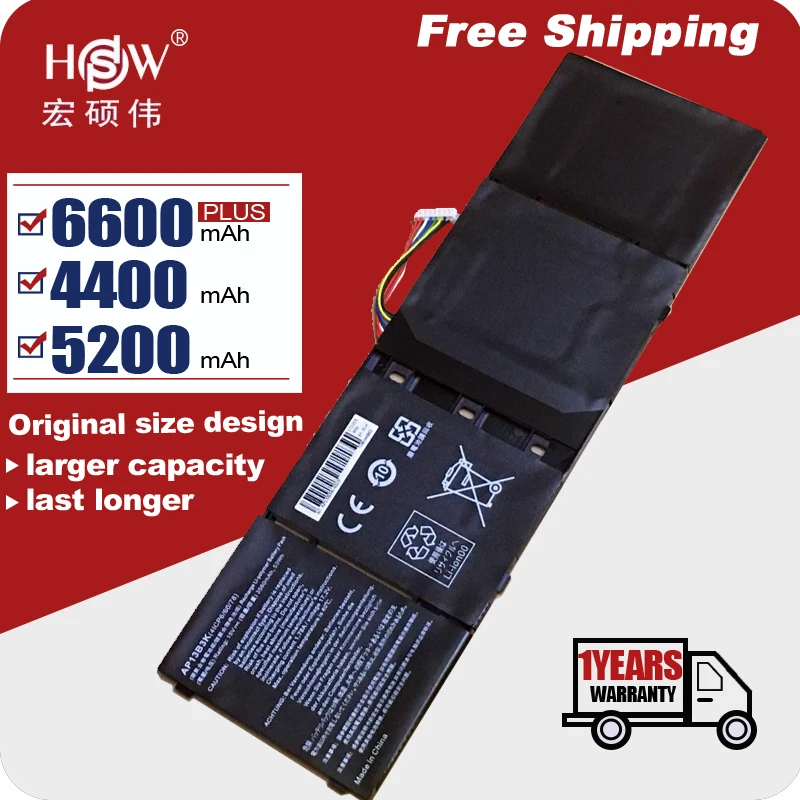 Для Acer AP13B8K ноутбук Батарея для Aspire V5 R7 V5-572G V5-573G V5-472G V5-473G V5-552G M5-583P V5-572P R7-571 AP13B3K