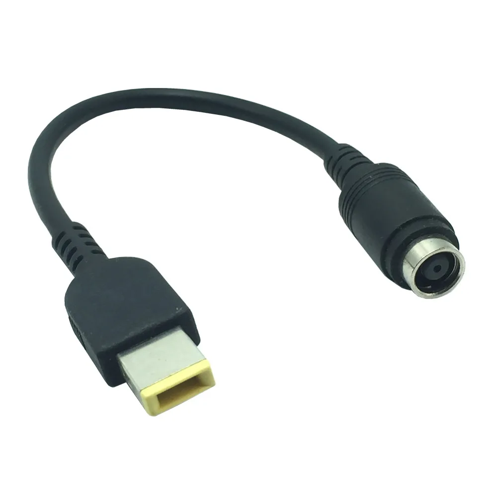 

7.9*5.5mm Round Jack to Square Plug End Adapter Pigtail Charger Power Adapter Converter Cable For IBM Lenovo Thinkpad