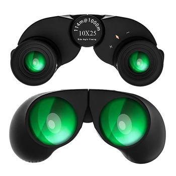 

10x25 Compact Binoculars BAK4 Prism High Definition FMC Coating Portable Telescope Hunting Outdoor Sports