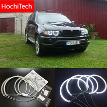 HochiTech для Bmw E53 X5 1999-2004 ультра яркий SMD белый светодиодный ангельские глазки 2600LM 12 В halo Кольцо Комплект дневной ходовой светильник DRL