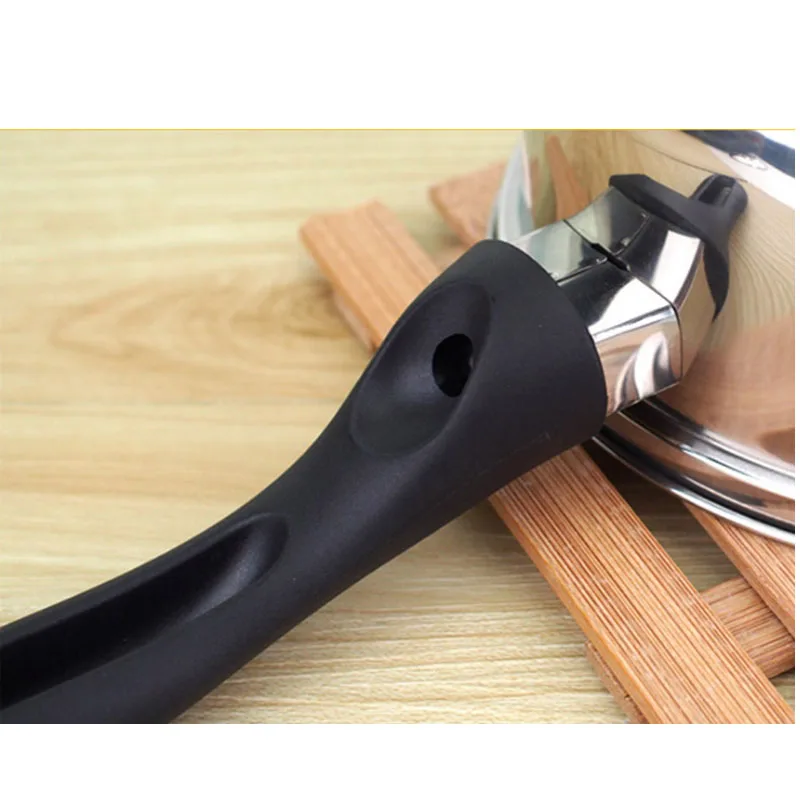 Detachable pot handle Universal Milk Frying Pan Handle Pot Handle Non-stick Stainless Steel Anti-scald Heat-resistant Bakelite Pot Accessories