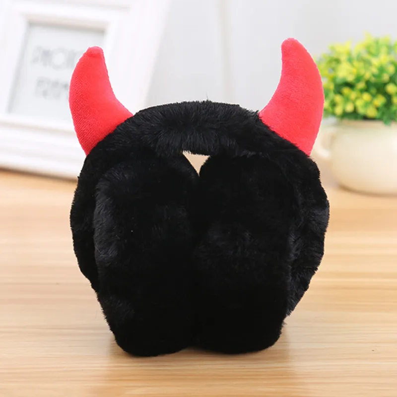 Black 1 Складные кошачьи наушники с блестками для женщин и девушек, меховые плюшевые теплые наушники, повязка на голову с блестками, Мультяшные 3D наушники - Цвет: Black 1