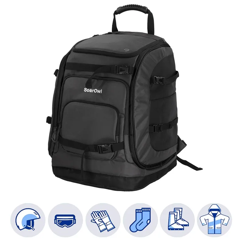 65L Ski Boot Bag Waterproof Large Capacity Put Helmets Goggles Clothing Hang Skis ski boot bag ski bags