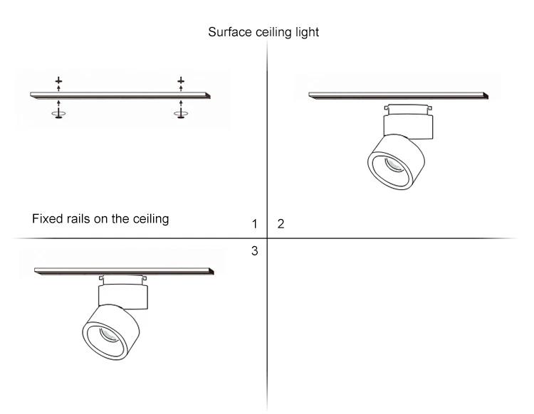 Surface Mounted LED Ceiling Lights Kitchen Fixtures COB Back ground Spot Lamp Angle Adjustable Black White Lampshade AC85-265V