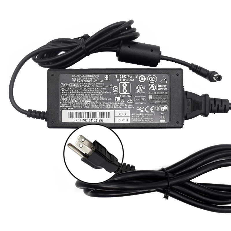 Для Delta DPS-65VB LPS Зарядное устройство Питание адаптер переменного тока 12V 5.417A-б/у