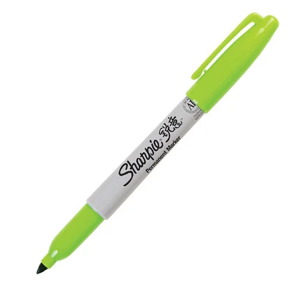 8 шт./лот,, Sanford Sharpie, экологически чистые перманентные маркеры, 8 цветов, набор, маркер для рисования - Цвет: Светло-зеленый
