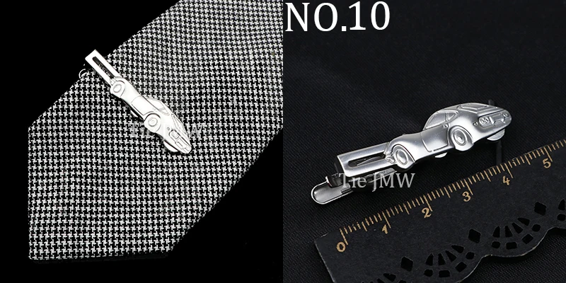 1 Piece Chrome Stainless Tie Clips Scissors Ax Car Owl Sword Hammer Shape Metal Tie Clip for Men Necktie Clips Pin For Mens Gift
