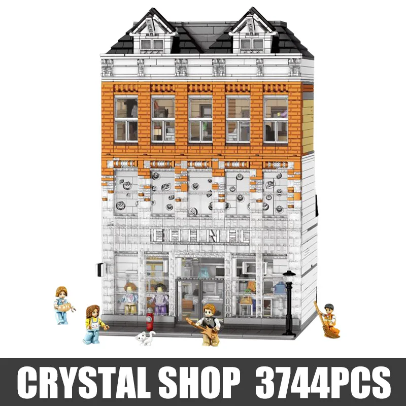 MOC Creator the Crystal Boutique набор совместим с lepining Street View Shop строительные блоки игрушки для