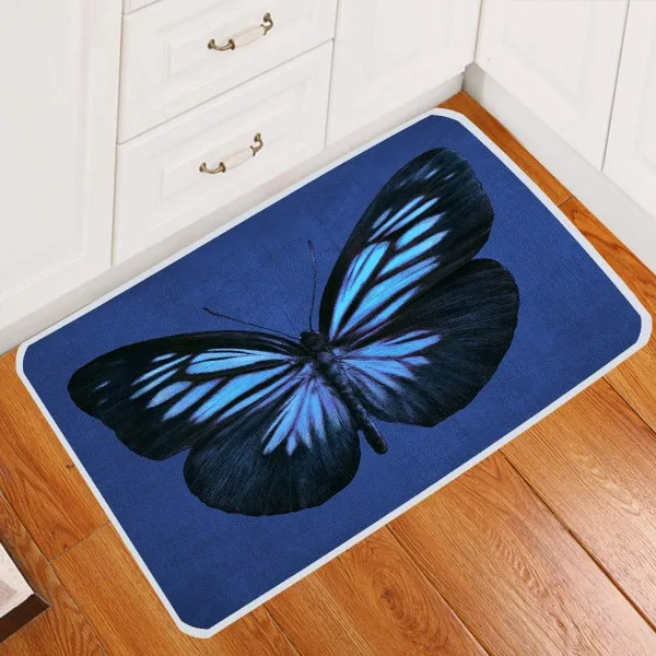 Красочными бабочками и бантиками; 3D принт половик с цветочным рисунком Нескользящие Кухня Гостиная ковер/коврик для ванной ковер в холл ковры 40X60 см/50x80 см - Цвет: Color-6