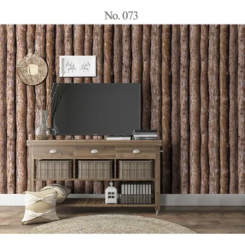 

45X600CM PVC Retro Self-adhesive Wallpaper Wood Grain Floor Wall Paper Waterproof Stick Wallpaper Stickers Home Wall Decoration