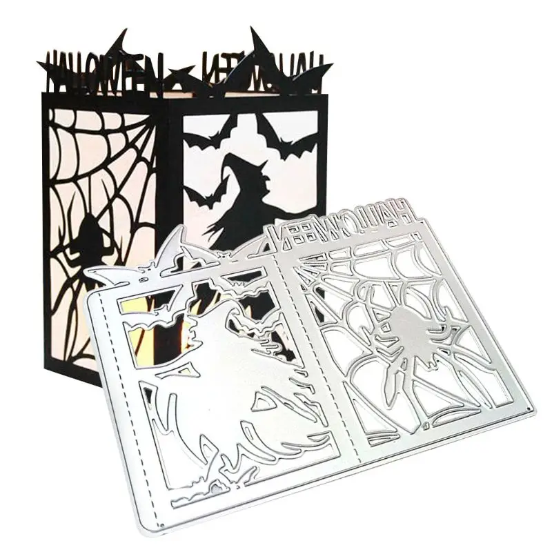

Halloween Witch Metal Cutting Dies Stencil DIY Scrapbooking Album Stamp Paper Card Embossing Crafts Decor