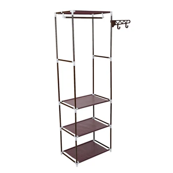 

Simple Metal Iron Hanger Floor Clothes Hanging Storage Rack Hanger Hanger Bedroom Furniture Bronze