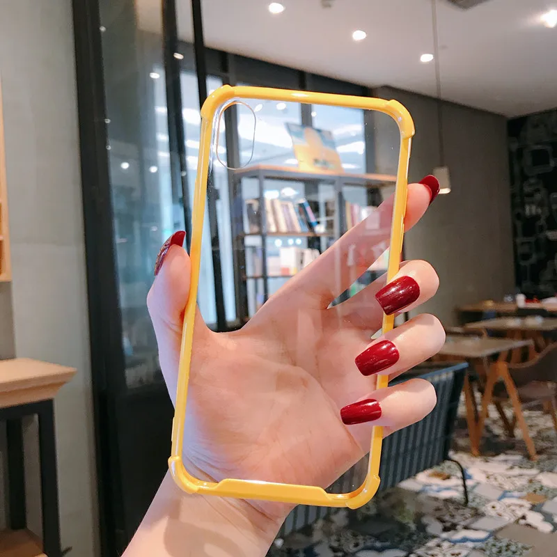 Lovebay Простые Чехлы для телефона для iphone X XS XR XS Max ТПУ карамельного цвета акриловые для iphone 7 8 Plus 11 Pro Max парные чехлы