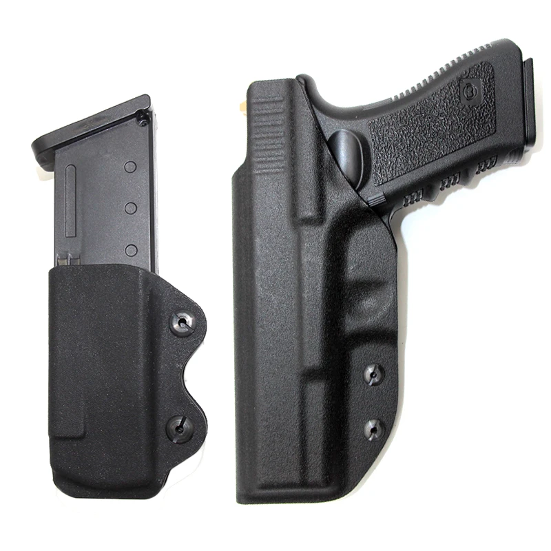 

Tactical Inside Kydex IWB Gun Holster for Glock 17 22 31 Airsoft Hunting Pistol Case Military Magazine Pouches Waistband Holster