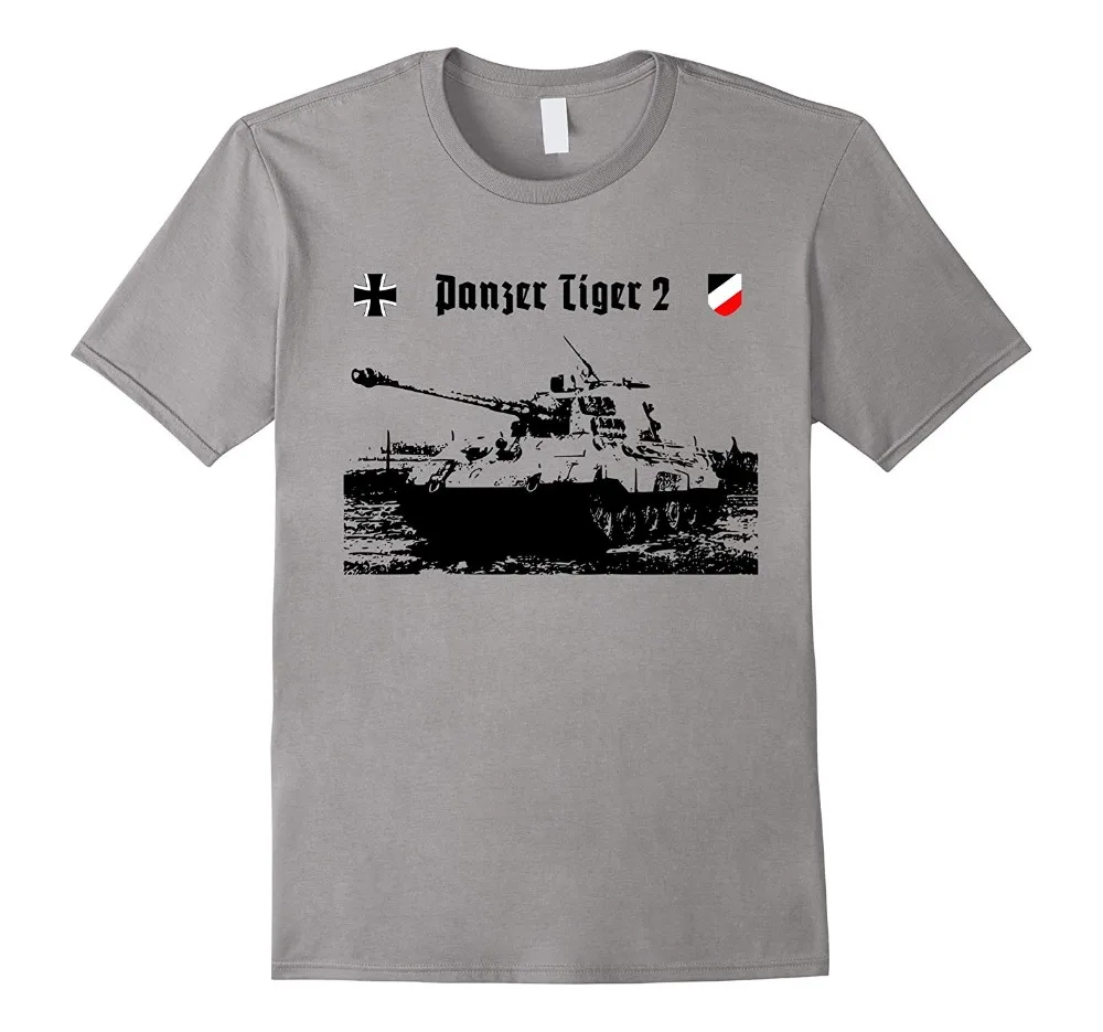 Хлопковая футболка с надписью Panzer Tiger Ii, немецкая майка, Подарочная футболка с надписью Sunlight, Мужская хлопковая футболка, высочайшее тайское качество