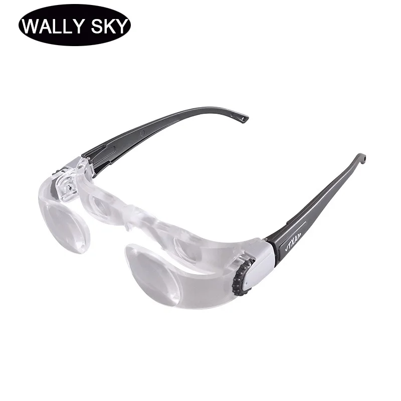 MaxTV Glasses Magnifier for Television Helmet Magnifier Headband Magnifying Glass People with Distance Low Vision Astigmatism