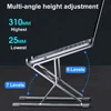 Adjustable Laptop Stand Aluminum For Macbook Foldable Computer PC Tablet Support Notebook Stand TableLaptop Holder Cooling pad ► Photo 2/6