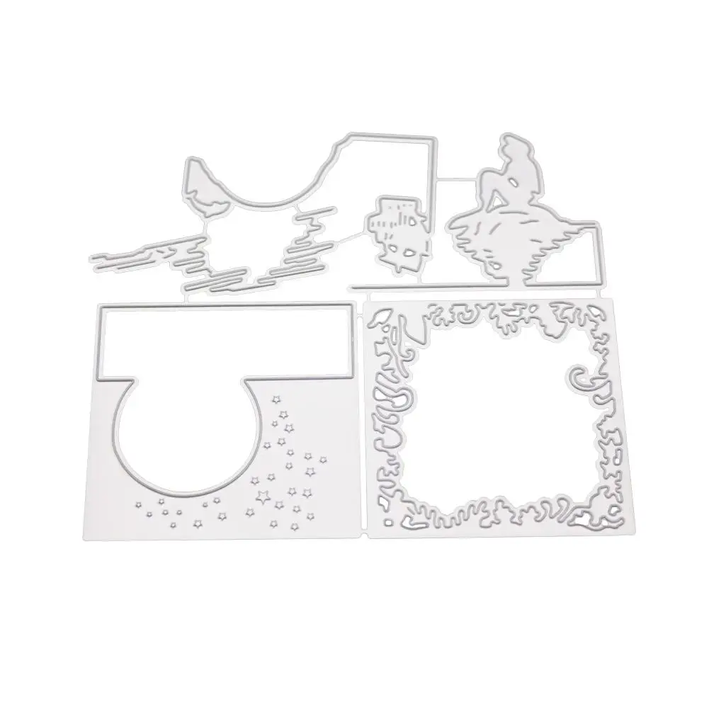 

None DIY Sea Mermaid Pattern Scrapbook Decor Carbon Steel Cutting Dies
