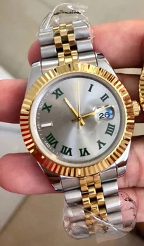 

luxury watch men AAA 40mm automatic mechanical No battery sweeping DateJUST stainless steel часы мужские rolexable 2813