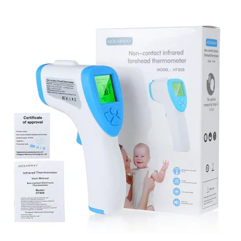 

LCD Handheld IR Digital Thermometer Infrared Thermometer Meter Non-Contact Forehead Baby Adult Kid Body Temperature Measurement