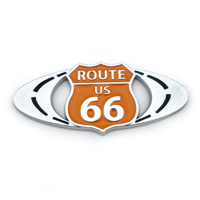 3D Metal ROUTE US 66 Decal - Image 2
