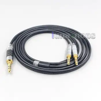 

LN007138 2.5mm 3.5mm 4.4mm XLR Black 99% Pure PCOCC Earphone Cable For Focal Clear Elear Elex Elegia Stellia 3.5mm Pin