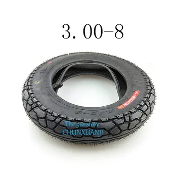 

Free shipping 3.00-8 / 300-8 Tire & inner tube 4PR tyre fits Gas and Electric Scooters Warehouse Vehicles Mini Motorcycle