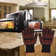 1 пара Микроволновая печь перчатки, устойчивые к высокой температуре сопротивление Non-slip микроволновая печь безопасности теплоизоляция Кухня Пособия по кулинарии перчатки для гриля