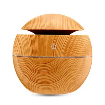 

Household Aromatherapy Machine Wood Grain Round Humidifier Mushroom Humidifier Wood Grain Aromatherapy Machine