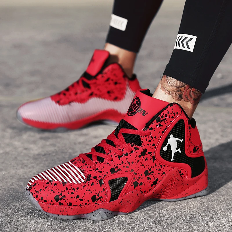 Мужские баскетбольные кроссовки с высоким берцем, спортивная обувь для тренировок, уличная противоскользящая Спортивная обувь Jordan Basket Homme