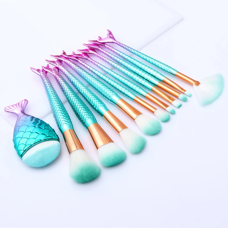 ProfessionalMermaidMakeupBrushesSetEyeSetKitsShadowEyeliner