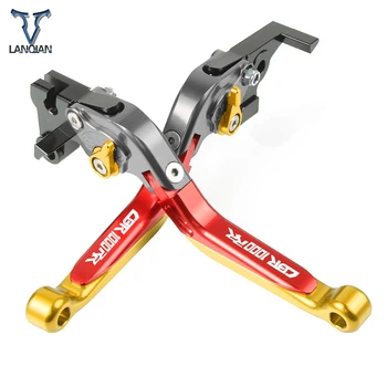 

Motorcycle Accessories Aluminum Adjustable Brake Clutch Levers With LOGO For HONDA CBR1000RR/FIREBLADE 2004 2005 2006 2007