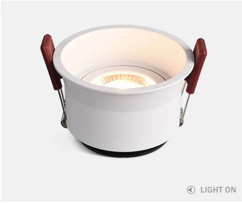 Dimmable LED Spot light 15W 12W Anti-Glare led downlight Angle Adjustable Indoor ceiling lamp Bedroom Kitchen led Recessed light