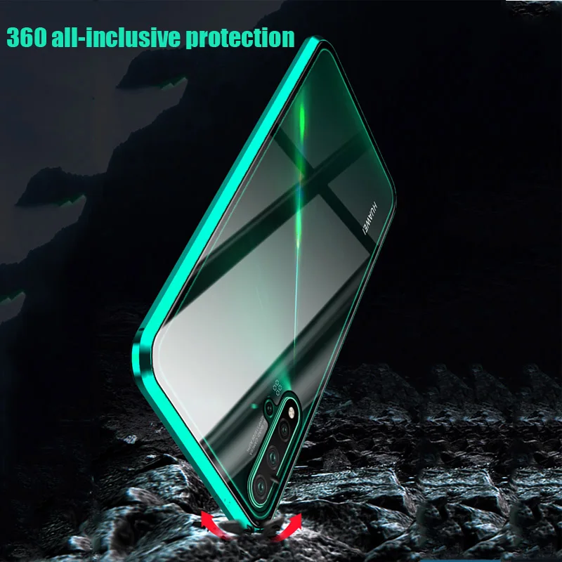 Double-Side-360-Degree-Magnetic-Adsorption-Glass-Case-For-Huawei-Honor-20-P30-P20-Lite-Pro (3)