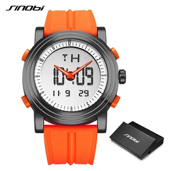 

SINOBI Top Sale Men's Digital WristWatch Men Chronograph Watches Waterproof Quartz Wrist Sports Running Clock Relogio Masculino